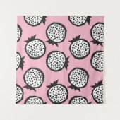Tenture Pomegranate seamless pattern in modern abstract st (Devant (Horizontal))