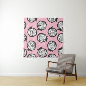 Tenture Pomegranate seamless pattern in modern abstract st (En situation (horizontale))