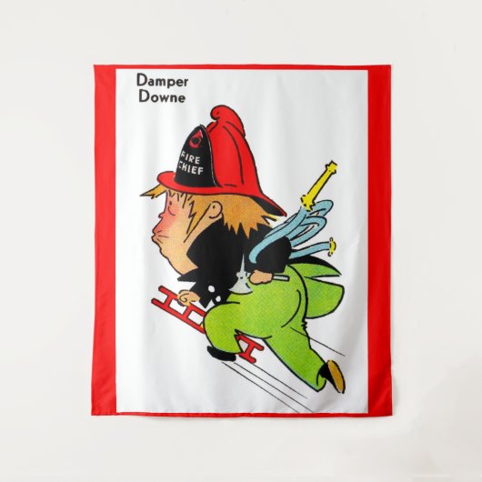 Tenture pompier Damper Downe (Devant)