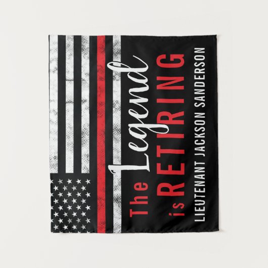 Tenture Pompiers Pompiers Retraite (Devant)