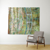 Tenture Pont au-dessus de l'étang des nénuphars | Claude M (En situation (horizontale))