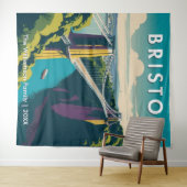 Tenture Pont Clifton Suspension Rétro Mur Bristol (En situation (horizontale))