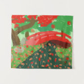 Tenture Pont japonais sous l'érable (Devant (Horizontal))