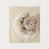 Tenture Poodle Miniature Toy Apricot Crème Chien Brown Art (Devant)
