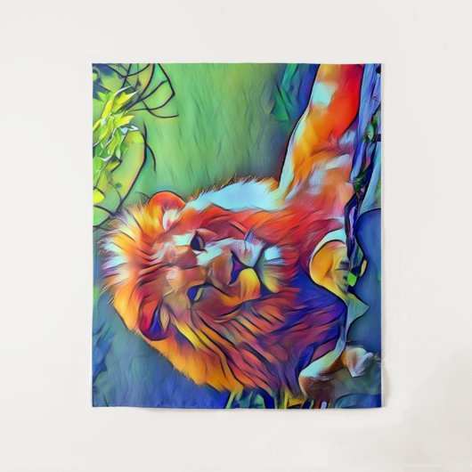Tenture Pop Art Lion (Devant)