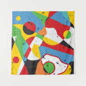 Tenture Pop Art, Minimalisme Vibrant. (Devant (Horizontal))