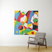 Tenture Pop Art, Minimalisme Vibrant. (En situation)