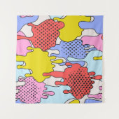 Tenture Pop Art Splatz : Dessin comique (Devant (Horizontal))