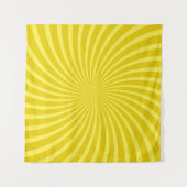 Tenture Pop art yellow background, retro comic rays illus (Devant (Horizontal))