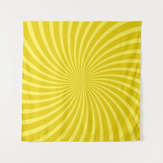Tenture Pop art yellow background, retro comic rays illus (Devant)