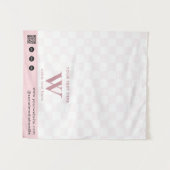 Tenture Pop Up Shop Logo Simple Code QR Chemin de Table Ro (Devant (Horizontal))