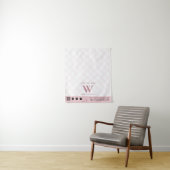 Tenture Pop Up Shop Logo Simple Code QR Chemin de Table Ro (En situation)