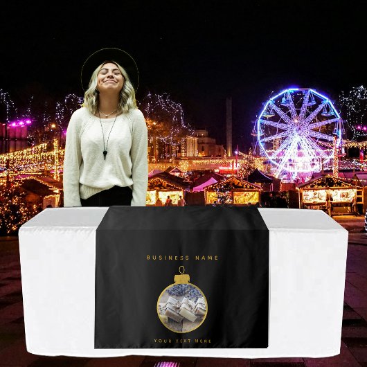 Tenture Pop Up Shop Table Bannière Marché de Noël Stand