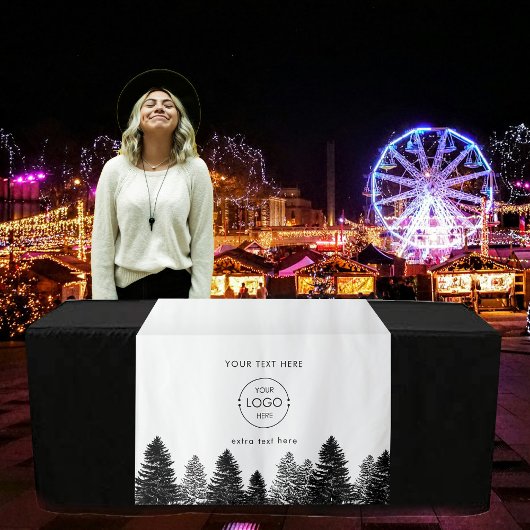 Tenture Pop Up Shop Table Bannière Marché de Noël Stand