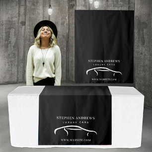 Tenture Pop Up Shop Table Runner Banner Business Car Logo