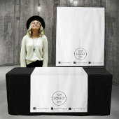Tenture Pop Up Shop Table Runner Banner Business Logo