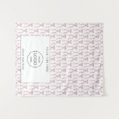 Tenture Pop Up Shop Table Runner Banner Business Logo Bow (Devant (Horizontal))