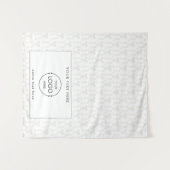 Tenture Pop Up Shop Table Runner Banner Business Logo Bow (Devant (Horizontal))