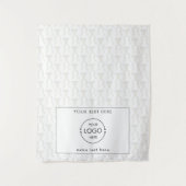 Tenture Pop Up Shop Table Runner Banner Business Logo Bow (Devant)