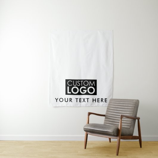 Tenture Pop Up Shop Table Runner Banner Business Text Logo (En situation)
