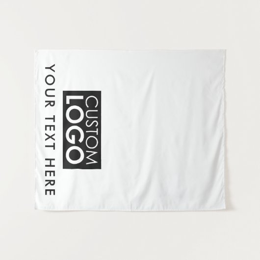 Tenture Pop Up Shop Table Runner Banner Business Text Logo (Devant (Horizontal))