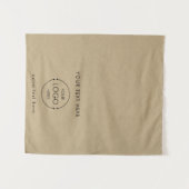 Tenture Pop Up Shop Table Runner Banner Logo Text Kraft (Devant (Horizontal))