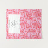 Tenture Pop Up Shop Table Runner Bannière Business Logo Ro (Devant (Horizontal))