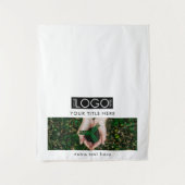 Tenture Pop Up Shop Table Runner Bannière Photo Logo (Devant)