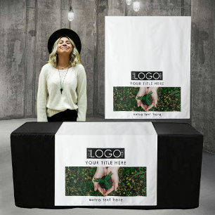 Tenture Pop Up Shop Table Runner Bannière Photo Logo