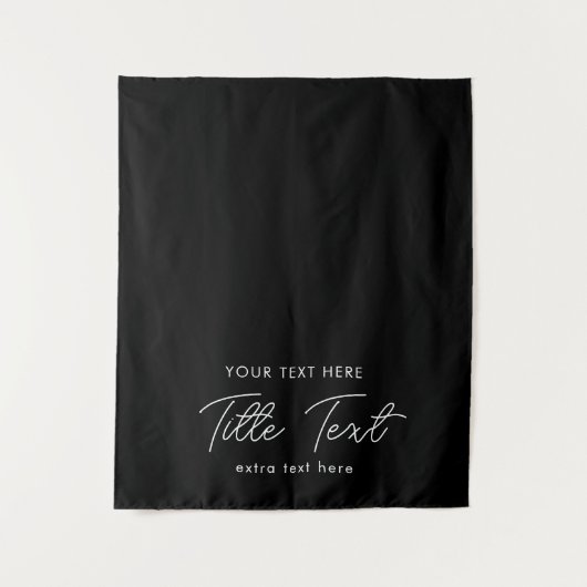 Tenture Pop Up Shop Table Runner Bannière Script moderne (Devant)