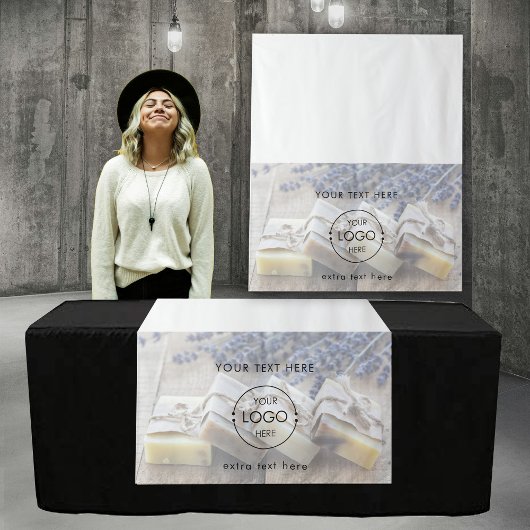 Tenture Pop Up Shop Table Runner S'inscrire Logo de l'entr