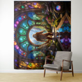 Tenture Portail Dimensionnel Sasquatch (En situation)