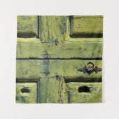 Tenture Porte fermée en bois brun à deux panneaux (Devant (Horizontal))