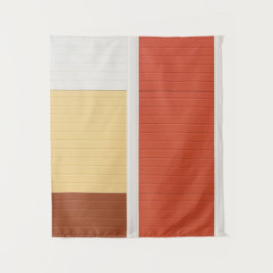 Tenture Porte rouge et blanche