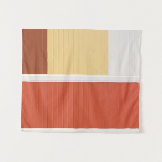 Tenture Porte rouge et blanche (Devant (Horizontal))