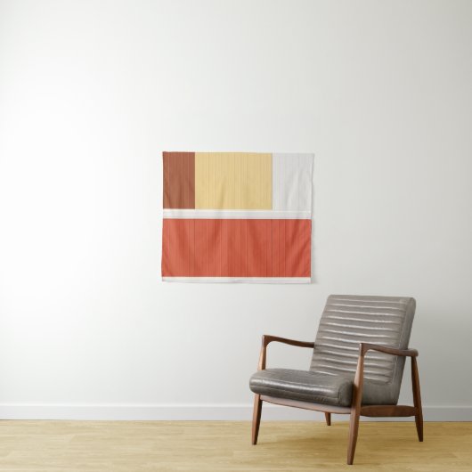 Tenture Porte rouge et blanche (En situation (horizontale))