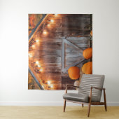 Tenture Portes de grange d'automne éclairées en arrière-pl (En situation)