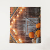 Tenture Portes de grange d'automne éclairées en arrière-pl (Devant)