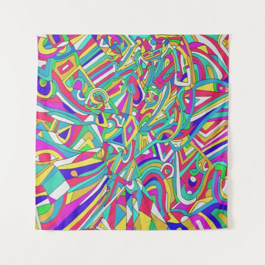 Tenture Portrait Abstrait (Devant (Horizontal))