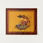 Tenture Portrait Art déco de Bewitting Eyes par Zoe Mozert (Devant (Horizontal))