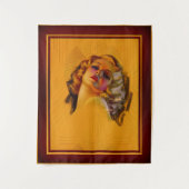 Tenture Portrait Art déco de Bewitting Eyes par Zoe Mozert (Devant)