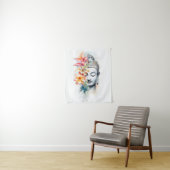 Tenture Portrait Bouddha Charcoal Watercolor Poster d'art (En situation)