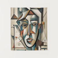 Portrait Cubiste moderne Art Abstrait