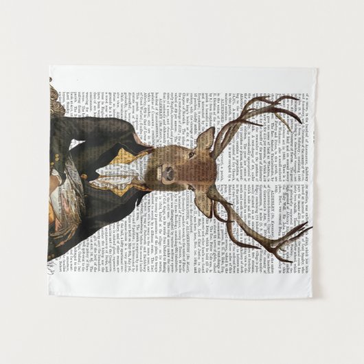 Tenture Portrait de cerfs (Devant (Horizontal))