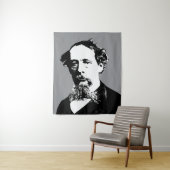 Tenture Portrait de Charles Dickens (En situation)