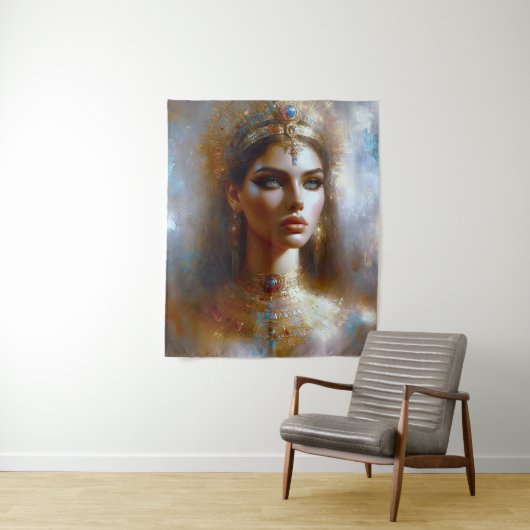 Tenture Portrait de Cléopâtre (En situation)