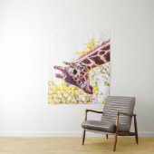 Tenture Portrait de Giraffe (En situation)