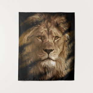 Tenture Portrait de lion majestueux Art animalier