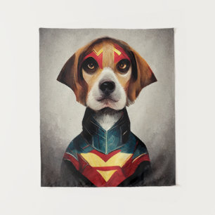 Tenture Portrait de Superhero Dog  