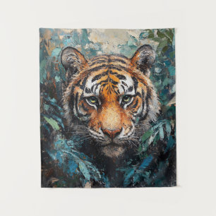 Tenture Portrait de tigre dans la jungle